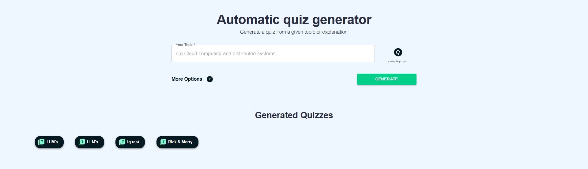 AI Quiz Generator